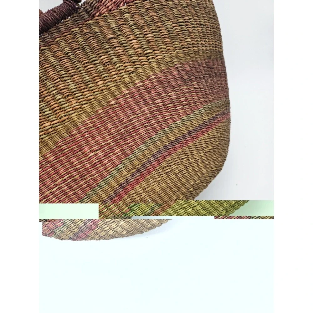 African Ghanian Bolga Basket Bag 11
